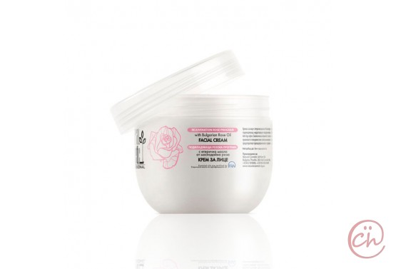 Професионален подмладяващ крем за лице с етерично масло от роза 250 ml – Natural Cosmetic